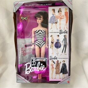 35th Anniversary Swimsuit Barbie Doll Brunette nos vintage collector